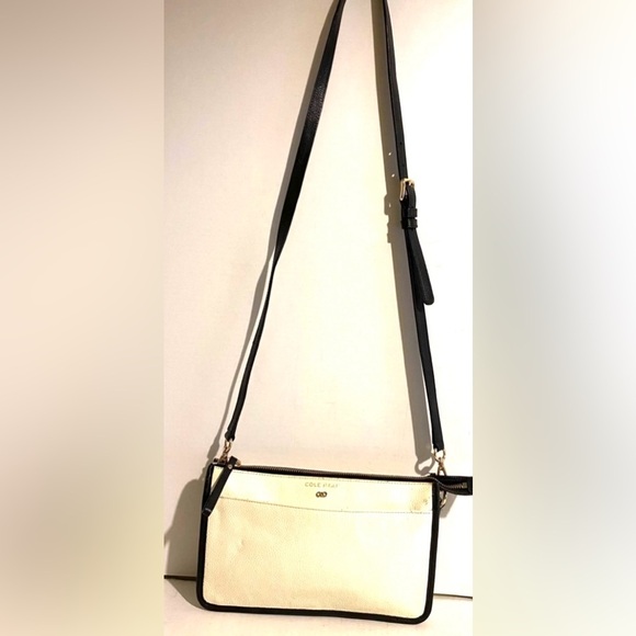 Cole Haan Cream and Black Crossbody Bag - Picture 7 of 7